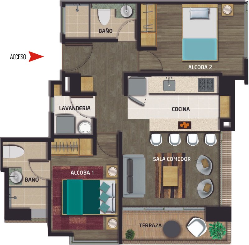 apto tipo 14 caña dulce